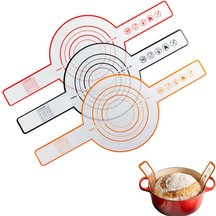 3 Pieces Oven Baking Mat - Bread Sling - Multifunctional - Silicone - Sling Baking Mat with Long Handle - Bread Baking Mat - Reusableh Oven Liner with Long Handles - Suitable for air fryer, oven and microwave - 52.5×21.5×0.07cm.