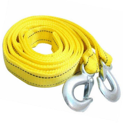 Tow rope Tow strap Tow rope car - 4 m 5000KG - nylon and steel - yellow.