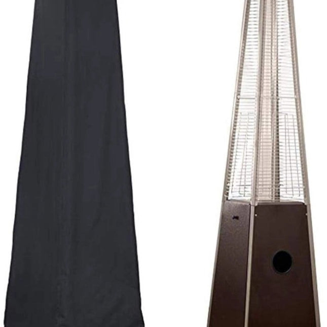 Patio Heater Cover - Heavy-Duty Waterproof Porch Cover - Patio Heater Cover - Pyramid Style Heated Umbrella Cover - Dust Cover for Outdoor Use - Heater Cover - for Pyramid Torch Patio Heaters - 221x53x61cm - Black.