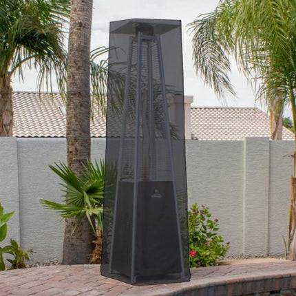 Patio Heater Cover - Heavy-Duty Waterproof Porch Cover - Patio Heater Cover - Pyramid Style Heated Umbrella Cover - Dust Cover for Outdoor Use - Heater Cover - for Pyramid Torch Patio Heaters - 221x53x61cm - Black.