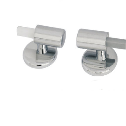 1 Set - Toilet Seat Hinge - Replacement Hinges - Slow-Release Hinge - Toilet Seat Hinges - Toilet Seat Fixing Kit - Zinc Alloy - Silver - For Bathroom Toilet Lid, Appliance Lid.