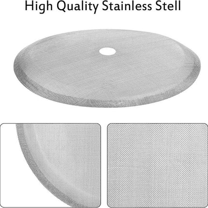 6 pieces - Coffee filter - Reusable - French Press replacement filters Mesh filters replacement - 10.2cm - silver - stainless steel.