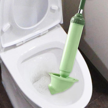 Toilet Drain Unblocker - Pump Unblocker WC - Plastic - Rubber - Stainless Steel - Drain - Unblocker - Sink Unblocker - Sink Unblocker - Toilet Unblocker Pump - Drain Spring - Plunger - Green.