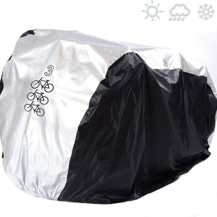 Protective cover - 3 bicycles - Saddle cover - Storage bag - 210D - All weather - 200*105*110 cm(L) - waterproof - dustproof - UV protection - Cover.