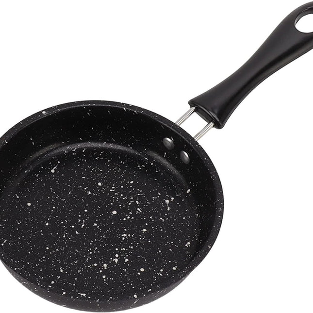 Frying pan - Ø 12cm - Skillet - iron - black - even conduction - Non-stick - Ergonomic handle - for various heat sources.