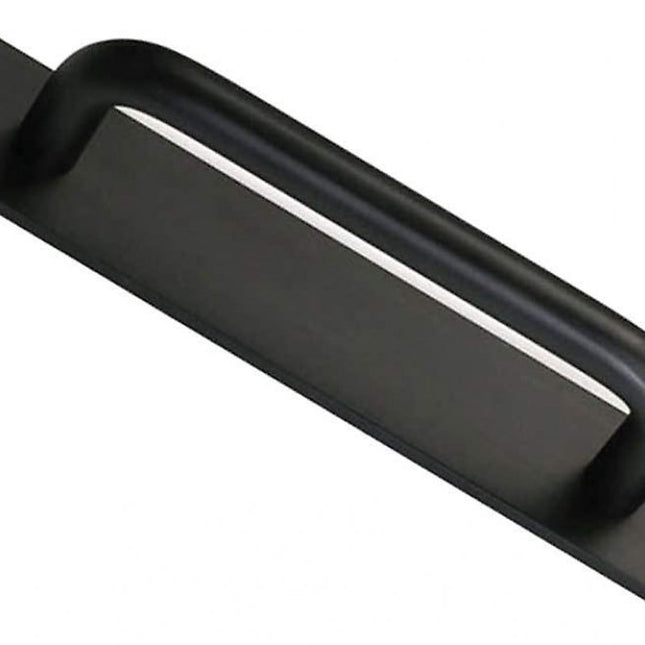 Sliding door handles - Black handle - Cabinet handles - Furniture handle - Handles - Robust - Door handle - Metal - including mounting bolts - for cabinet kitchen furniture bedroom.
