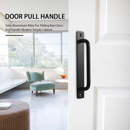Sliding door handles - Black handle - Cabinet handles - Furniture handle - Handles - Robust - Door handle - Metal - including mounting bolts - for cabinet kitchen furniture bedroom.