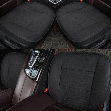 Seat cushion - Car seat cushion - Car cushions - for car - PU leather - Comfortable - Chair cushion - half pack - black - 52*50*1cm.