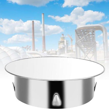 Chimney hood - Stainless steel - Pipe hood - Ø 148 mm - Base diameter: 122 mm - Depth 45 mm - Prevents foreign objects from entering - Prevents odor formation.