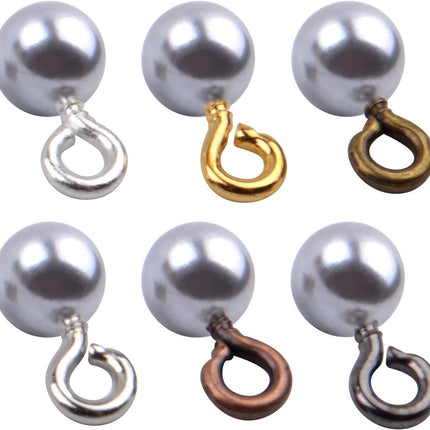 600 pieces - Screw hooks - Screw hook - Screw eyes - Screw eye - Small hook - Wall hook - Length 8 mm - Metal - color - with screw mounting - with storage box.