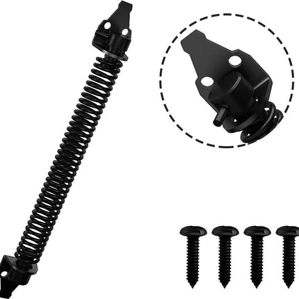 Door closers - Door spring - Gate spring - Gate spring - 36cm - Outdoor door closer - Gate latches - Garden gate spring - Black - Carbon steel - For wooden fences door.