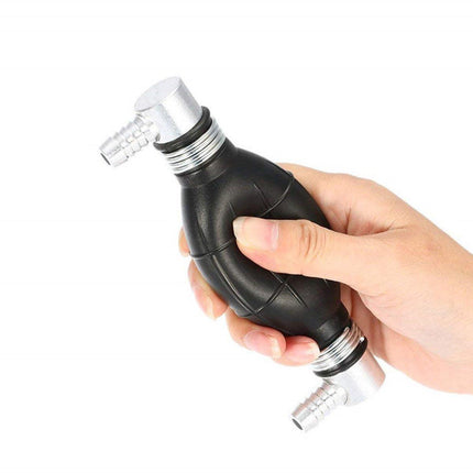 Siphon pump - Hand pump - Oil pump - Siphon pump - Fuel - One-way valve - For boat engine, camper, tractor, motorhome - Black - No hose.