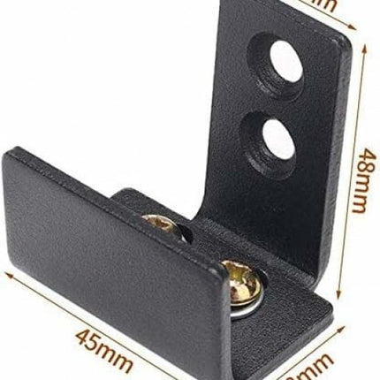 Floor guide - Wall guide - Door guide - Door guide - Steel - Black - Wall mounting - for sliding doors, shed doors.