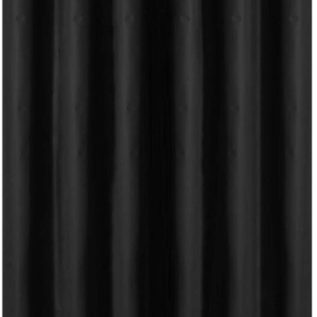 Shower Curtain Anti-Mold - Bath Curtain - PEVA - Including Rings - Waterproof - Rustproof - Suitable for Bathroom - 180X100cm - Black.