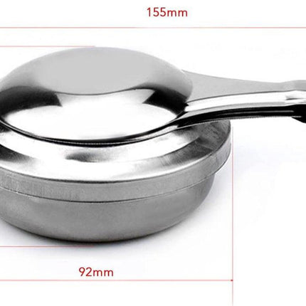 2pcs Portable Stainless Steel Alcohol Stove, Detachable Fondue Alcohol Burner, Gummy Alcohol Burner for Outdoor Camping, Environmentally Friendly.