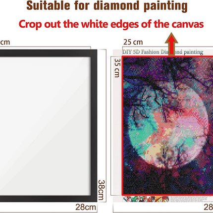 Magnetic frame for diamond painting 30x40 cm - Self-adhesive - 2 pieces.