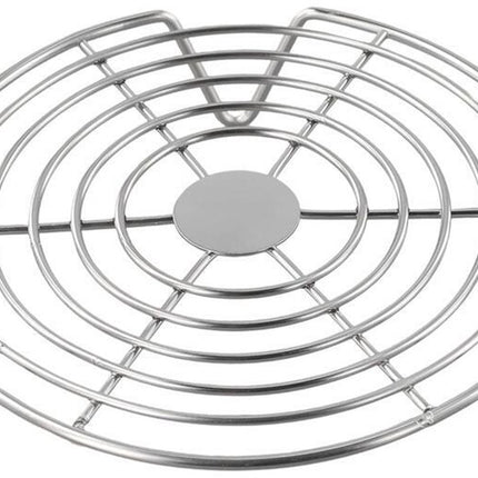 Oven Rack - Steam Rack - Stainless Steel - Microwave Rack - Round - Grill Cooling Rack - Multifunctional Cooking Steam Stand - Microwave Rack Round - Oven Rack - Universal - Suitable for cooking, baking and roasting - 16cm - Silver.