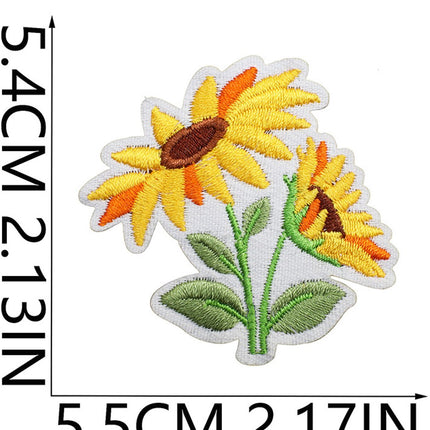 32 Pieces Iron-On Patches - Iron-On Embroidered Patches - Embellishment For Clothing - Clothes Patches - DIY Accessories - Cute Sewing Appliques - Sew On Embroidered Applique Sewing Patches - For Jackets, Hats, Backpacks, Jeans-A.