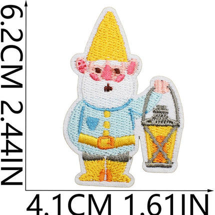 32 Pieces Iron-On Patches - Iron-On Embroidered Patches - Embellishment For Clothing - Clothes Patches - DIY Accessories - Cute Sewing Appliques - Sew On Embroidered Applique Sewing Patches - For Jackets, Hats, Backpacks, Jeans-A.