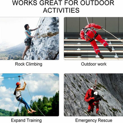 Rope - 10 Meters - 10mm Thickness - Includes Carabiner - Sturdy Climbing Rope for Magnet Fishing - Red - Escape Fire Rescue Rope - Climbing Rope.