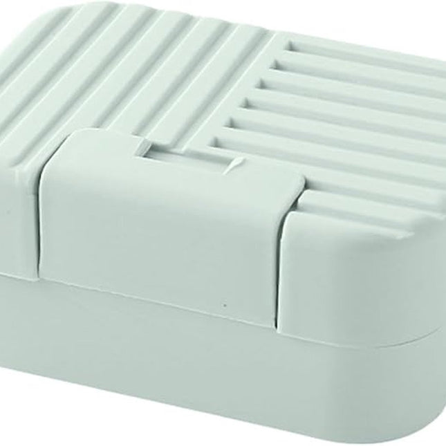 Soap Dish - Soap Holders - Soap Box - Portable Bar Soap Case - Soap Box Travel - Bathroom Accessories - PP - 11*7.5*5cm - green.