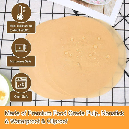 Baking paper - 100 pieces - 30 cm - Round - Parchment paper - for baking cookies, bread, meat, pizza, air fryer.