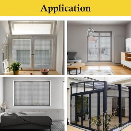 piece - Window screen 120 x 250 cm - Black - Mesh - Universal Window Screen - Custom-made screen mesh - Make your own screen - Anti-mosquito - Insect screen - Door screen.