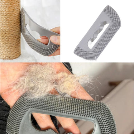 Cat Brush - Pumpkin Shape - Cat Comb - Dog Brush - Brush Against Cat Hair - Anti-Shedding - Coat Care - Gray.