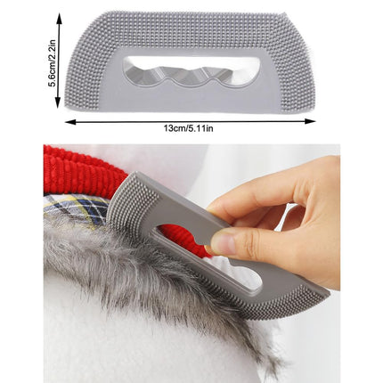 Cat Brush - Pumpkin Shape - Cat Comb - Dog Brush - Brush Against Cat Hair - Anti-Shedding - Coat Care - Gray.