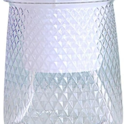 Flower pots - Plastic flower pots - sustainable garden supplies - hydroponic flower pots - visible water level - With absorbent cotton rope - Ø 10 x H 12 cm - Transparent.