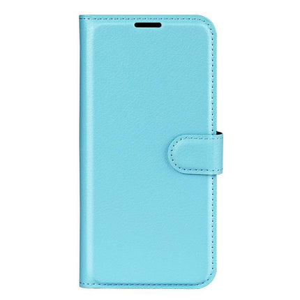 Compatible with Samsung Galaxy A17 5G Case Blue Litchi Texture Horizontal Flip Stand Cover for Compatible with Samsung Galaxy A17 5G.