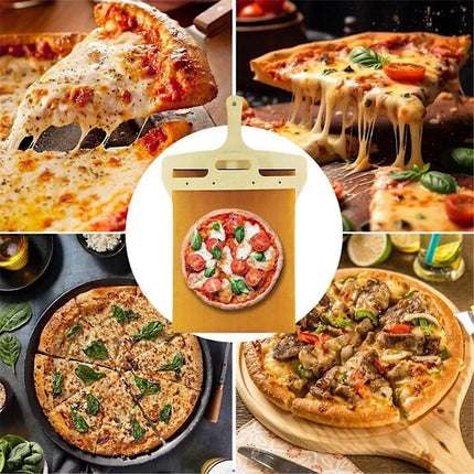 Sliding Pizza Peel Non-Stick Pizza Shovel.