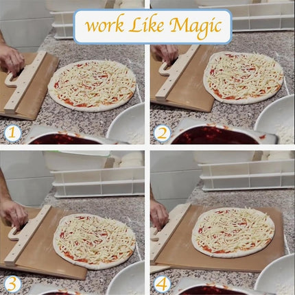 Sliding Pizza Peel Non-Stick Pizza Shovel.