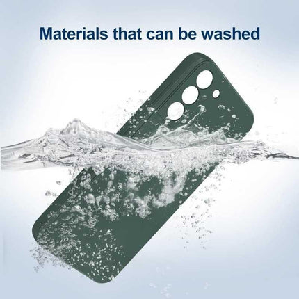Compatible with Samsung S23 Case Samsung Green Matte Rubberized Camera Protection Liquid.