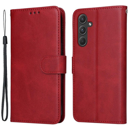 Compatible with Samsung A55 5G PU Leather Wallet Case Samsung, Red.