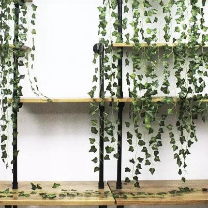 25 meters Ivy garland / Leaf garland - 2 m long Green.