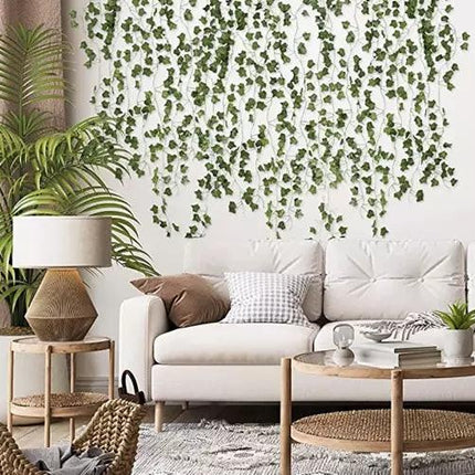 25 meters Ivy garland / Leaf garland - 2 m long Green.