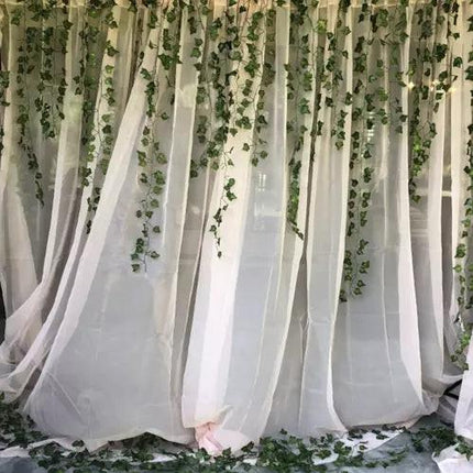 25 meters Ivy garland / Leaf garland - 2 m long Green.