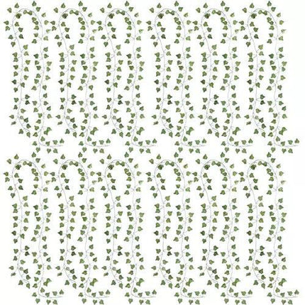 25 meters Ivy garland / Leaf garland - 2 m long Green.
