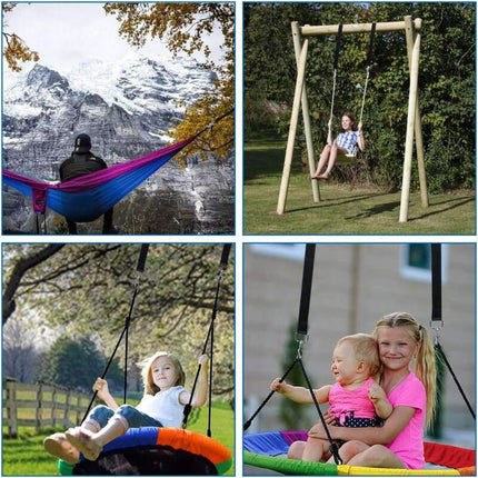 Swing Bracket Hammock Attachment Set for Hanging Chair Oral-B Philips Samsung Max 200Compatible with kg Tear-Resistant Polyester with 2 Protective Pads.