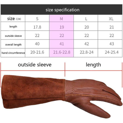 Thorn-proof gardening gloves for women, long gardening gloves, rose pruning gloves for women.