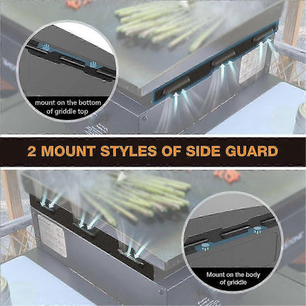 Blackstone Grill 36-inch Magnetic Wind Shields Flame Shield Stainless Steel Grill Accessories Compatible with 36 Inch.