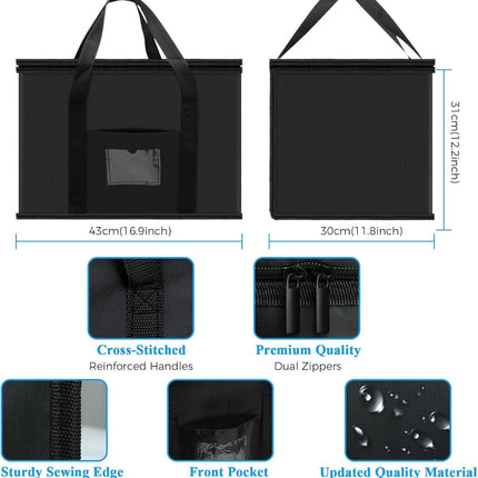 Cooler Bag 40L Insulated Soft Cooler Bag for Picnic Grocery and Food Delivery.