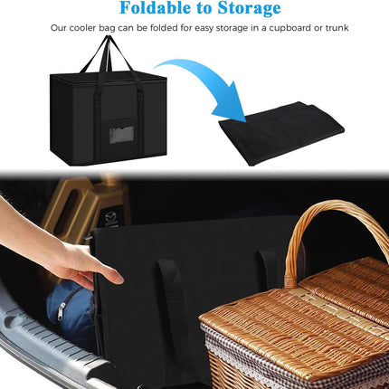 Cooler Bag 40L Insulated Soft Cooler Bag for Picnic Grocery and Food Delivery.