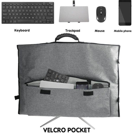 Monitor Carrying Case Compatible with 24-27 Inch Desktop Computer Monitors Protective Storage Bag with Handle.