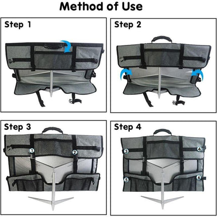 Monitor Carrying Case Compatible with 24-27 Inch Desktop Computer Monitors Protective Storage Bag with Handle.