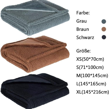 The Waterproof Blanket, Snuggle Blanket for Sofa Bed Couch, Waterproof Pet Blanket for Dog and Cat, 100% Leak Proof Waterproof Fully Pee Proof Brown Brown L:145*165CM.