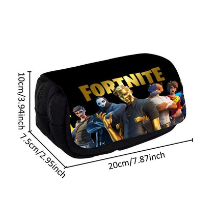 Fortnite Cartoon Anime Pencil Case for Girls School Supplies Gift.