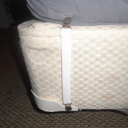 Sheet Clips Buckles Sheet Holder Mattress Clips, 4 pcs Adjustable Elastic Sheet Fasteners Buckles Holders.