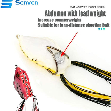 5 pcs Crank Frog Frog, Soft Fishing Lure 3D Eye Frog Lure and,ZQKLA.